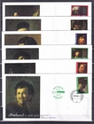 [G191787] Art Rembrandt Netherlands Nice Lot First Day Covers UNG