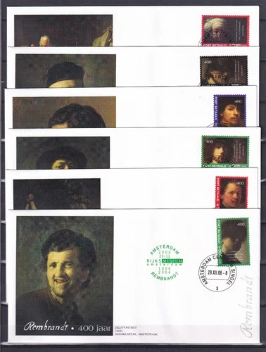[G191787] Art Rembrandt Netherlands Nice Lot First Day Covers UNG