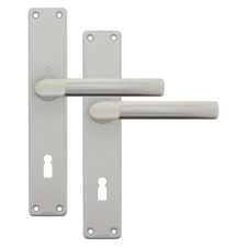 HOPPE Zimmertürgarnitur Buntbart Langschildgarnitur Birmingham F2 Türgriff