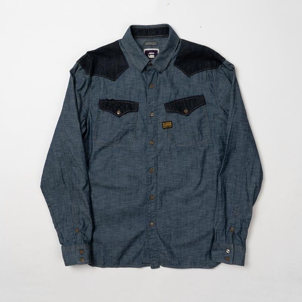 Men G-Star Raw Shirt Navy 40 /L / 48