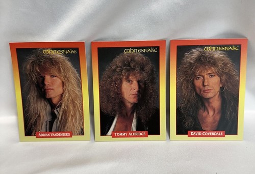 Rock Cards 1991 Music Trading Cards - Whitesnake Lot Of 3