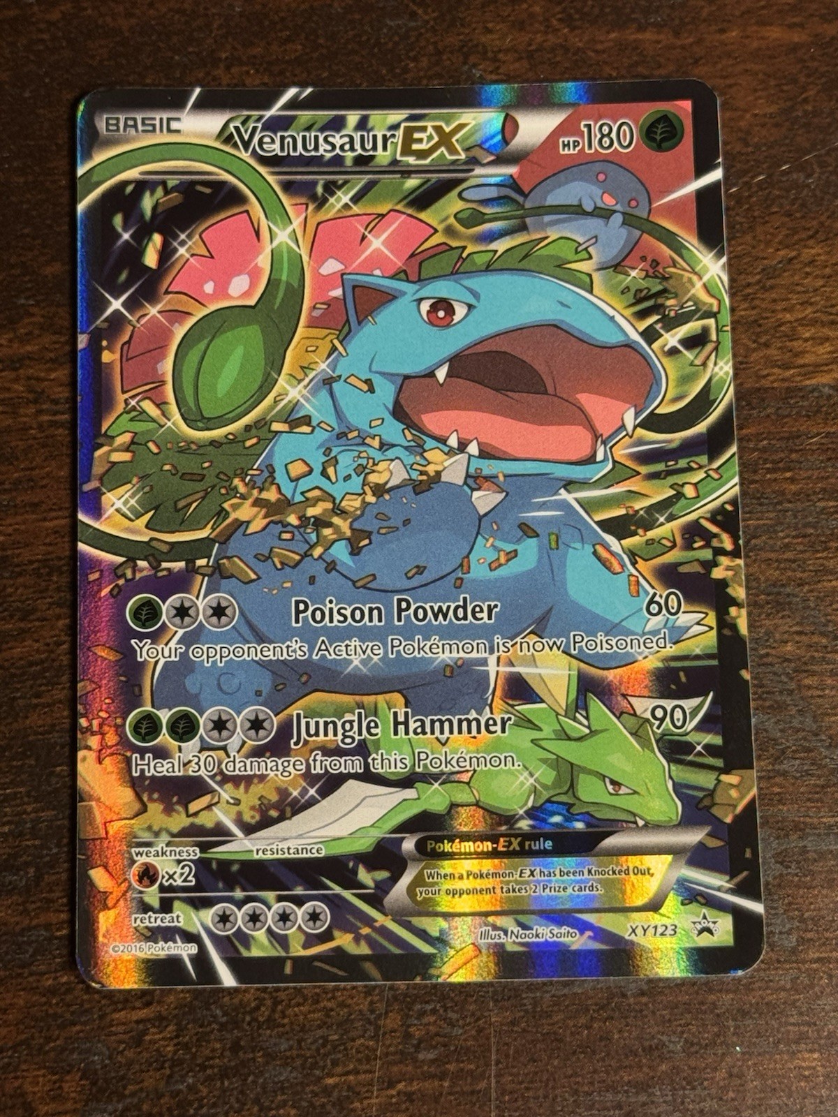 Pokémon Venusaur EX Full Art Promo Holo XY123