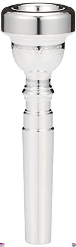 Boquilla trompeta de plata Bach 3C - Accesorio de instrumento de latón de alta calidad Foto 4 de 4