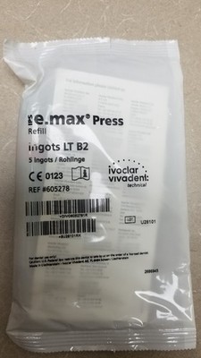 BRAND NEW - LTB2 - IPS E.MAX PRESS - Pack of 5 ingots