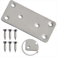 10x Heavy Duty Flat Metal Connecting Joining Plate Wood Timber Galvanised Steel