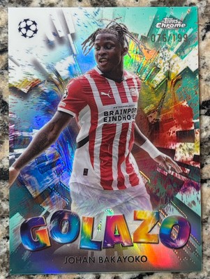 Carte Johan Bakayoko (PSV) /150 – Topps Chrome UCC 2024/25 – Near Mint