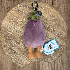 Jellycat Eggplant Bag Charm Jellycat Charm Bag Flair Gift FAST SHIP NEW