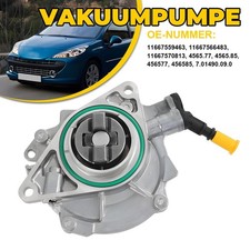 Unterdruckpumpe, Bremsanlage für Peugeot 207 308 3008 5008 Partner Citroën MINI