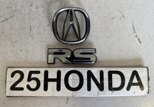 1990-1991 Acura Integra Rs Coupe Sedan Factory Emblem Set Da 2g Rare Honda 1990-1991 Acura Integra Rs Coupe Sedan Factory Emblem Set Da 2g Rare Honda