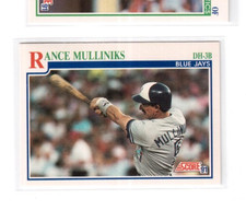 1991 Score Baseball Rance Mulliniks Toronto Blue Jays Card 433