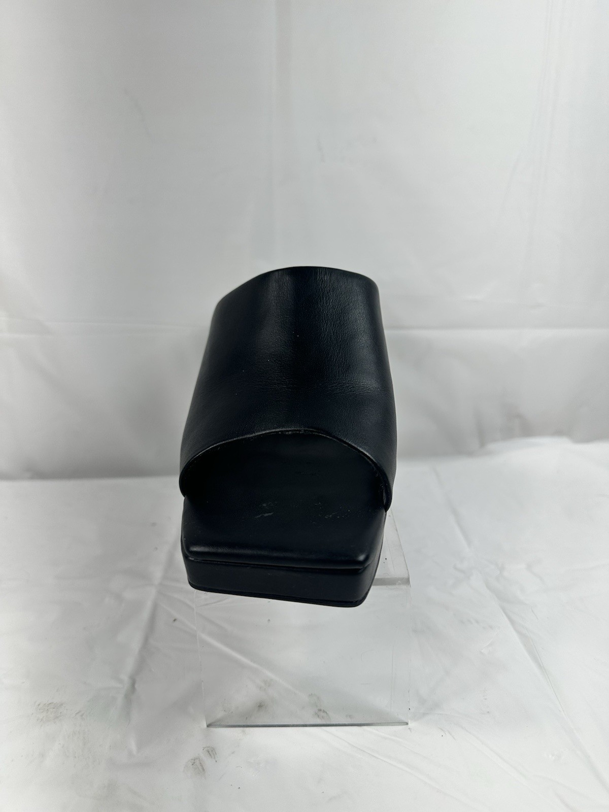 Jeffrey Campbell Dress Code Square Toe Black Leat… - image 12