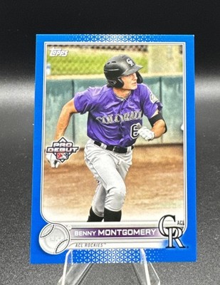 Benny Montgomery 2022 Topps Pro Debut Blue Parallel /150 #PD-167 ACL Rockies