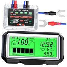 BM200 PRO 12V Car Battery Monitor, 433MHz Wireless Battery Tester  with