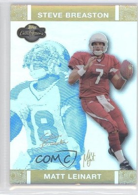 2007 Co-Signers Blue Changing Faces Hyper Gold 7/25 Matt Leinart Rookie RC 0b5