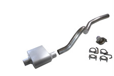 97-00 Jeep Wrangler TJ 2.5" Aluminized Exhaust Kit 1 Chamber Muffler MADE IN USA