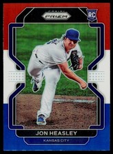 2022 Panini Prizm Jon Heasley 167 Red/White/Blue Prizm RC Kansas City Royals