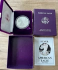 1988 S U.S. MINT AMERICAN EAGLE 1 oz SILVER PROOF $1 DOLLAR COIN Box+COA