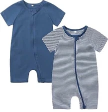 Boy 12 month/80 2 Short Sleeve Romper,Unisex Toddler Cotton Jumpsuit Outfits