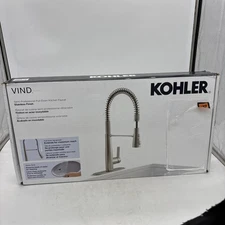 Kohler Vind 1PR33911-VS-AB Single Hole Pre-Rinse Kitchen Faucet-Stainless Steel