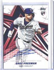 2026 Topps Series One #BSACFR Cody Freeman Autograph Rookie Texas Rangers