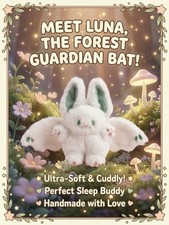 Cute White Bat Soft Toy Plush. New. Halloween Gothic Gift Home Decor Uk