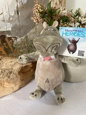 326⚜️ Peluche Gloria L'hippopotame Du Film Madagascar Haut 20 Cm Neuf Étiquette