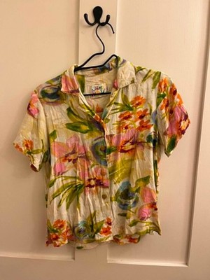 VTG Jam's World Button Down Women's Hawaiian Shirt XS