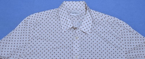 Ben Sherman Mens Long Sleeved Shirt Target Spot All Over Print Cotton Sze XL New - Picture 3 of 5