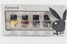 Playboy VIP Vegas New York Hollywood Eau De Toilette Spray 0.67 oz 4pc Gift Set