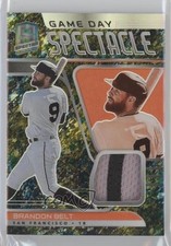 2021 Spectra Game Day Spectacle Jerseys Splatter Prizm 4/8 Brandon Belt fm0