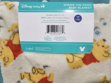 DISNEY BABY SOFT  CUDDY WINNIE THE POOH BLANKET NWT SIZE 30IN X 40IN POLYESTER