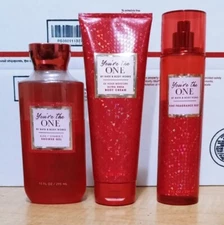 💗Bath & Body Works You're The ONE Body Mist Spray,Shower Gel & Body Lotion Set 