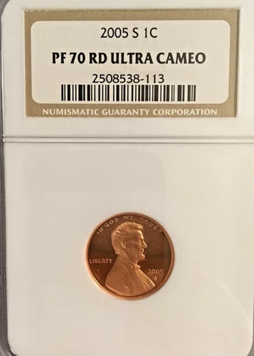 2005-S LINCOLN CENT - NGC PF 70 Red Ultra Cameo