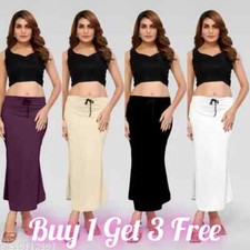Fishcut Flare Saree Shapewear,Petticoat,Skirts for Women Pack of 4