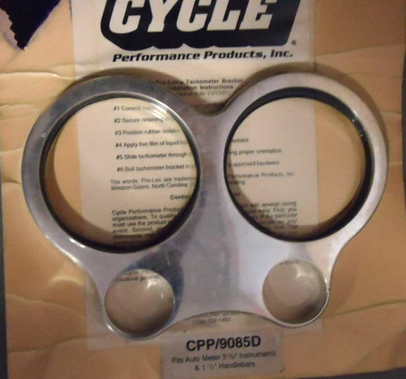 Medidor Automático Doble Calibre Montaje 3 3/8" Velocímetro Harley 1 1/2 T-Bar Manillar Foto 2 de 4