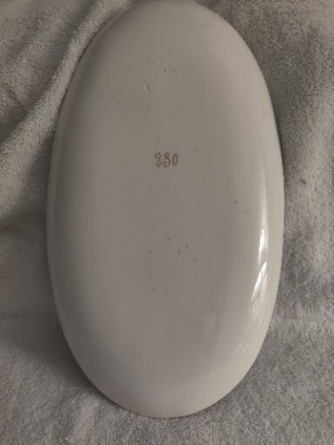 Antigua figura de porcelana 19thC Choisy le Roi plato placa de porcelana francesa - Imagen 5 de 7