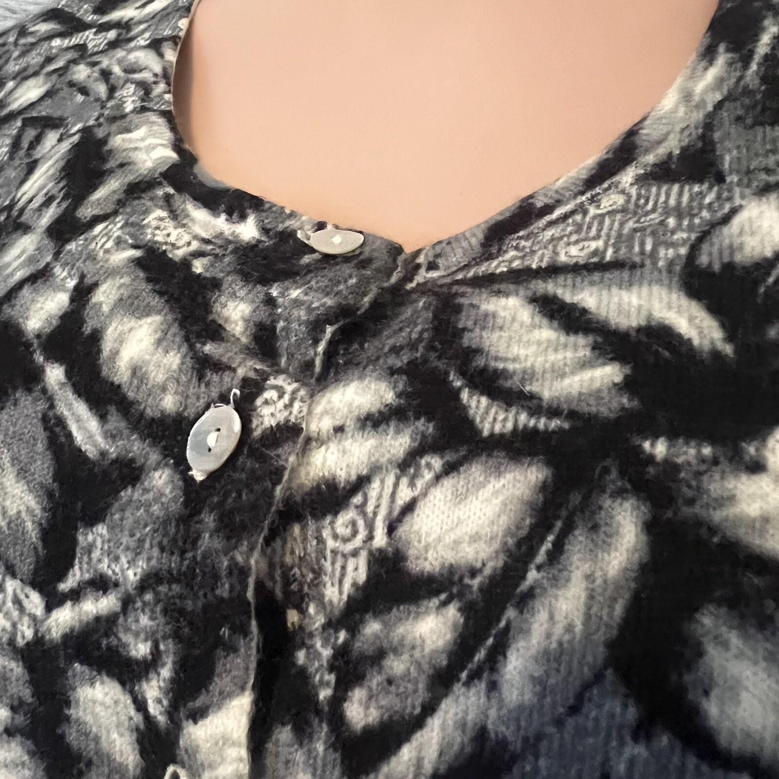 Classic Elements Medium Neutral Acrylic Cardigan … - image 11