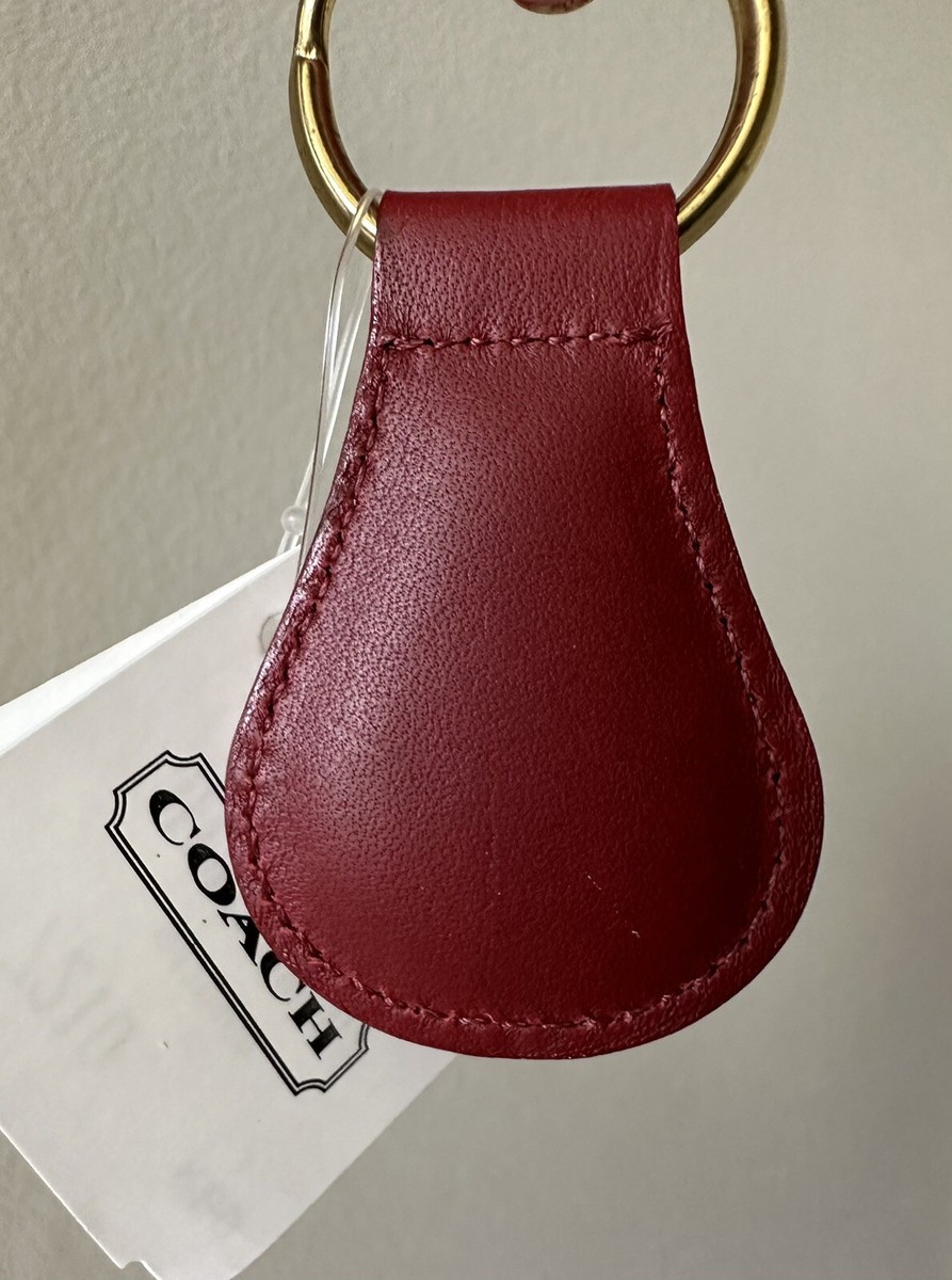 NWT COACH VINTAGE RED CLASSIC KEY FOB 7210 | eBay