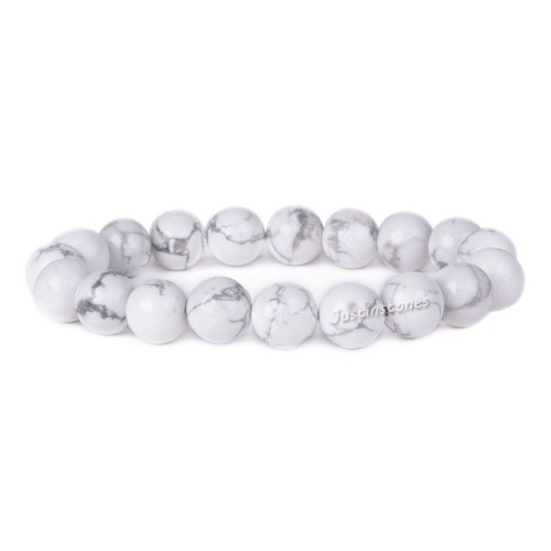 10mm Fashion round gemstone beads stretchable bracelet 7" - Picture 28 of 262