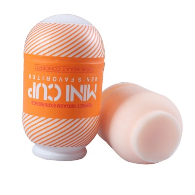 mini masturbator cup Mini Handfree Pocket Pussy Stroker Cup Sleeve Male Masturbators Sex Toys  for Men
