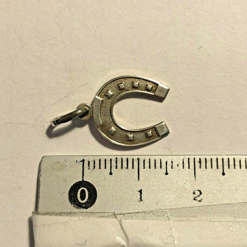 ANTIKER BETTELARMBANDANHÄNGER "HUFEISEN" / ANTIQUE CHARM BRACELET HORSESHOE - Bild 6 von 6