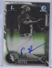 FRANKLIN REYES 2016 BOWMAN CHROME 1ST PROSPECT ON CARD AUTO #BCAP-FR