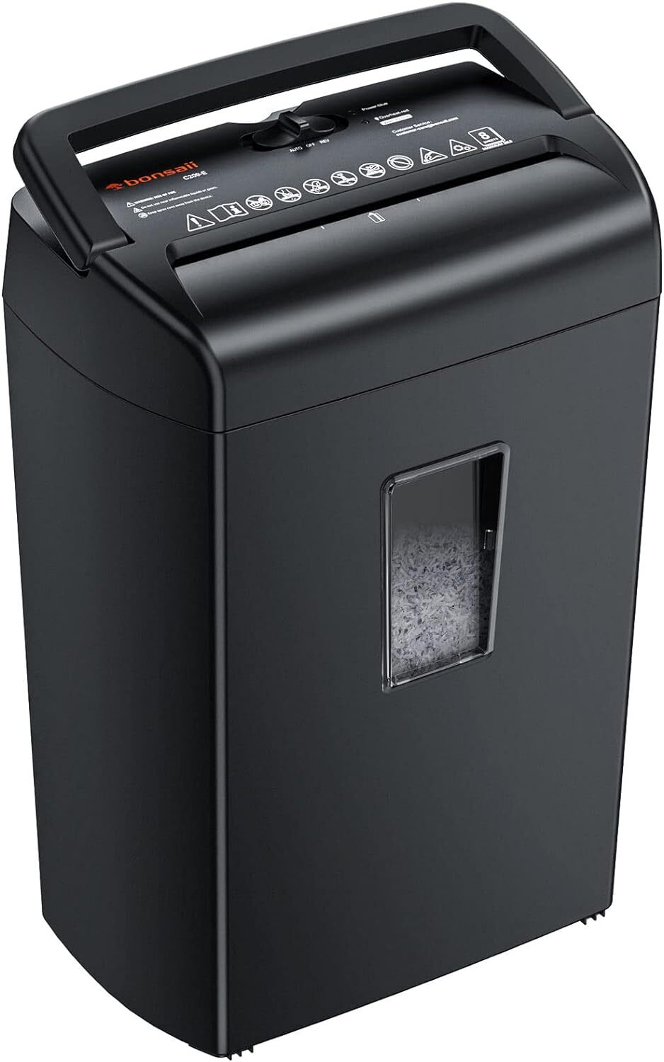 8-Sheet Micro Cut Paper Shredder, 5 Minute 5.5 Gal Paper Shredder For Ho-image