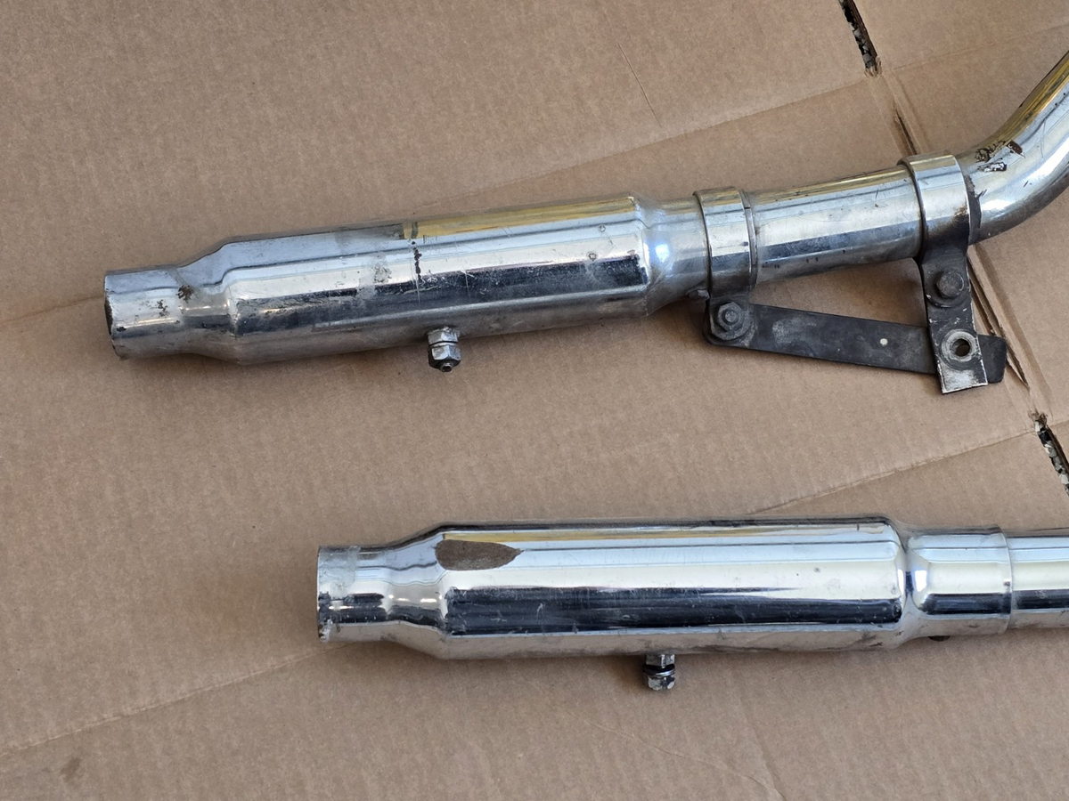 Harley Ironhead Sportster XL XLCH NOS Shorty Exhaust Mufflers | eBay