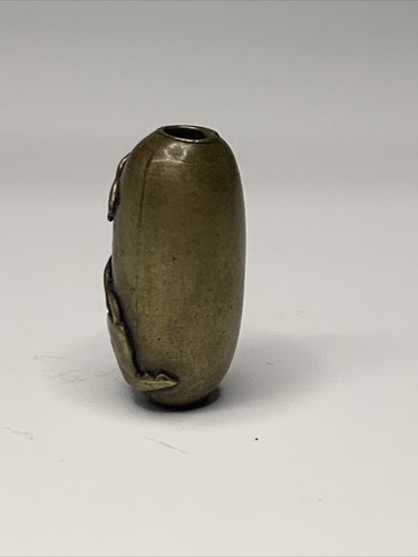 Antique Ojime Bronze / Gold Rabbit Bead Meiji Japan Netsuke Inro Mixed Metals - Picture 4 of 10
