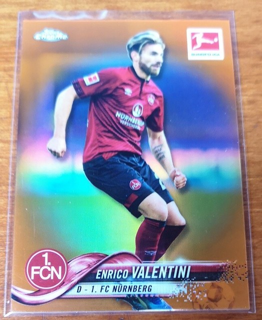Topps Chrome Bundesliga 18-19 Base Enrico Valentini Orange 1/25