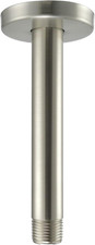 Straight Shower Arm 6 Inches Water Outlet PJ0612, Brushed Nickel Made of Stainle
