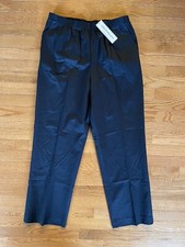 Alfred Dunner Classics Proportioned Medium Elastic Waist Size 12 NWT Navy 425