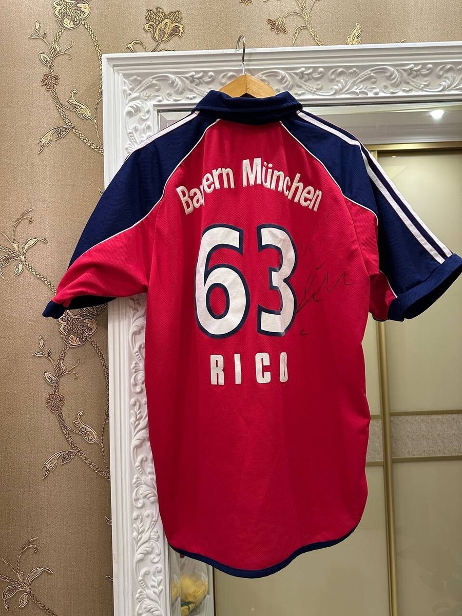 BAYERN MUNICH 1999 2000 2001 SIGNED HOME FOOTBALL SHIRT ADIDAS