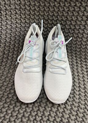 New Balance CUSH + District Run V1 White Sneakers Shoes Women Size 6.5 B